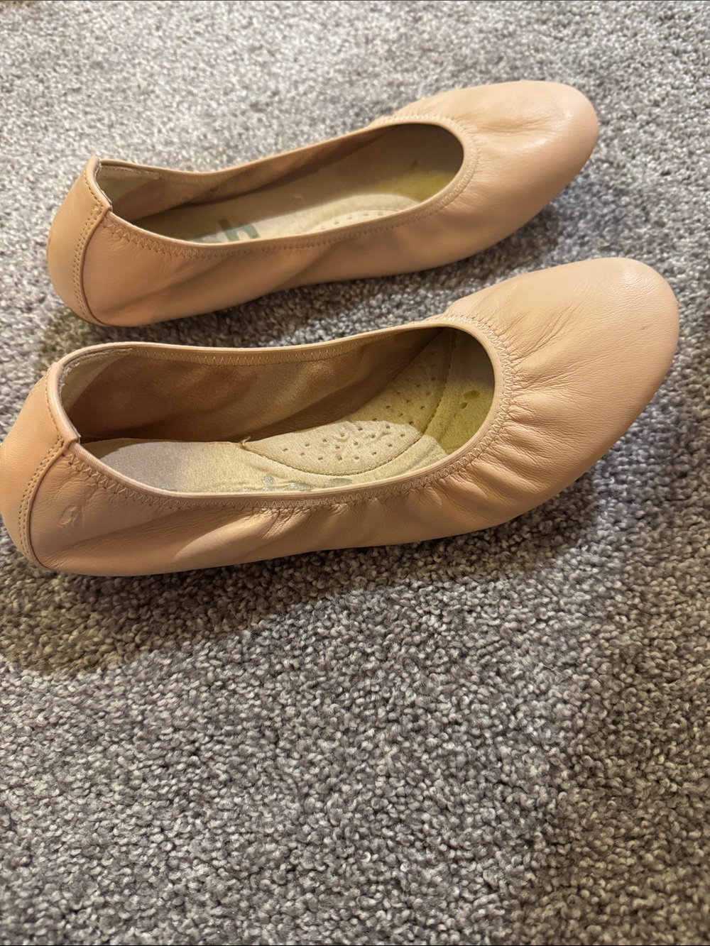 Hush Puppies Women's Ballet Flats in Nude Beige - classic, neutral
